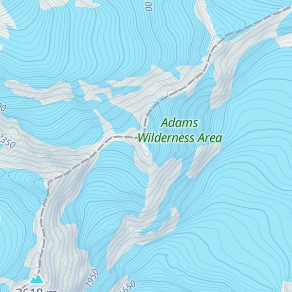 Map of Erewhon Peak