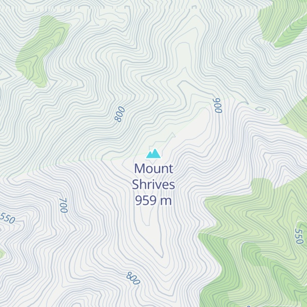 Map of Mount Shrives