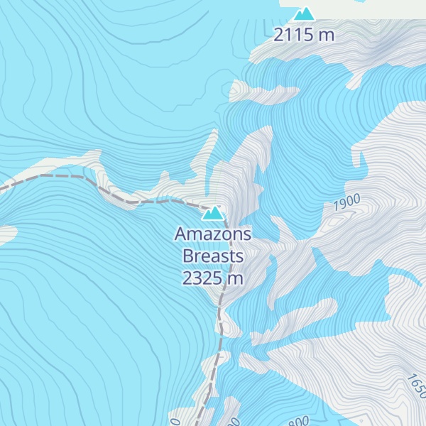 Map of Amazons Breasts