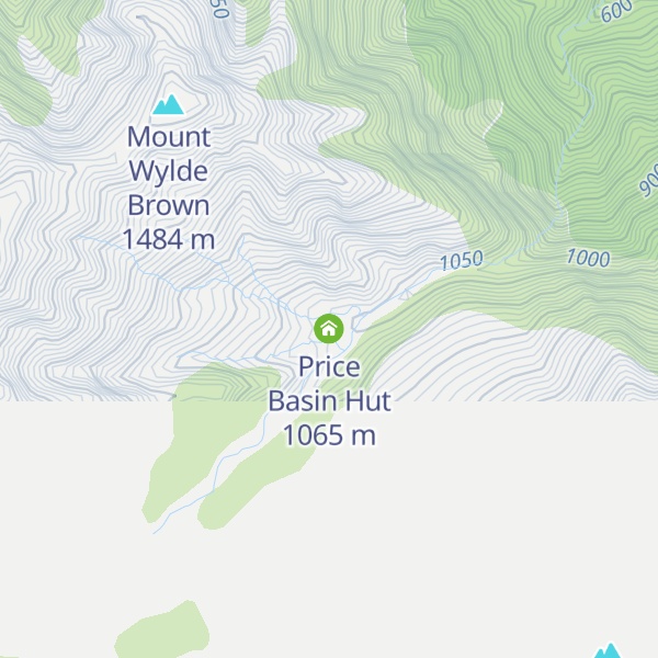 Map of Price Basin Hut