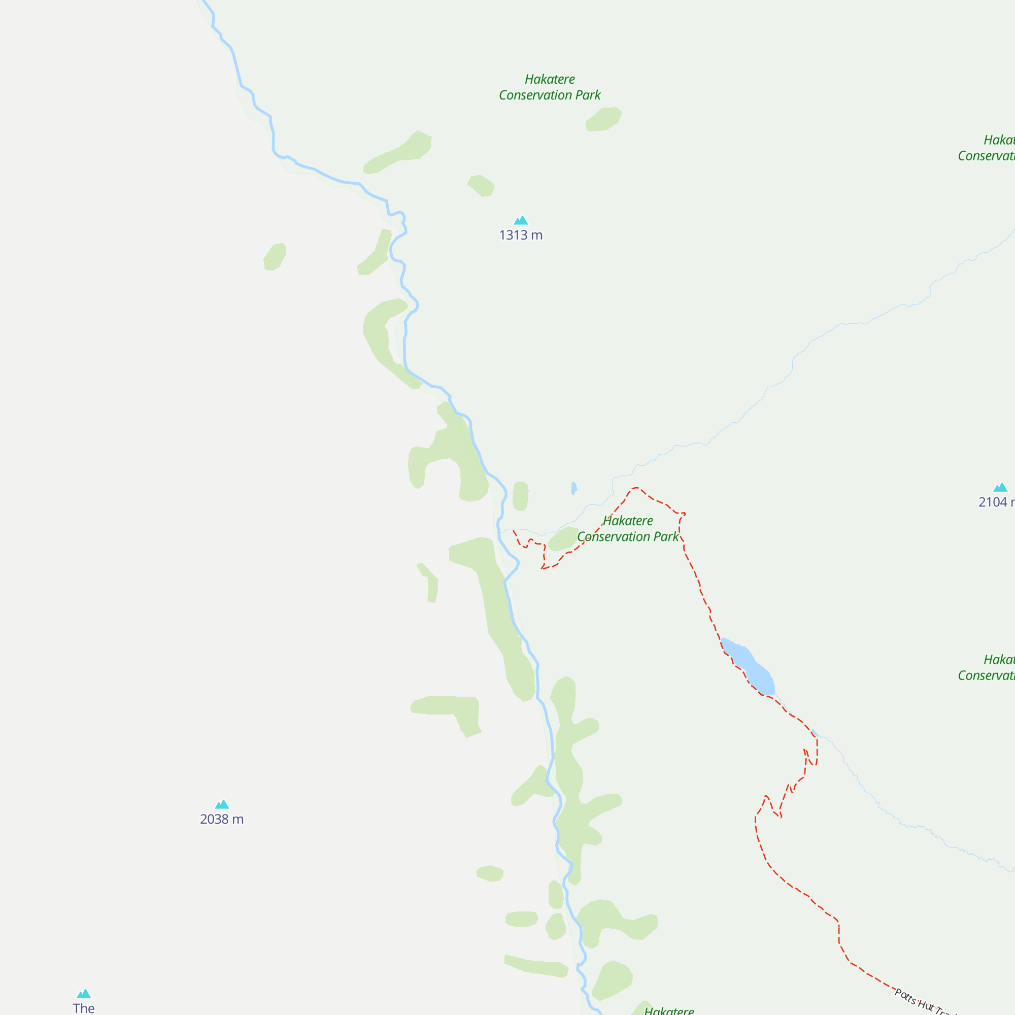 Potts Hut map