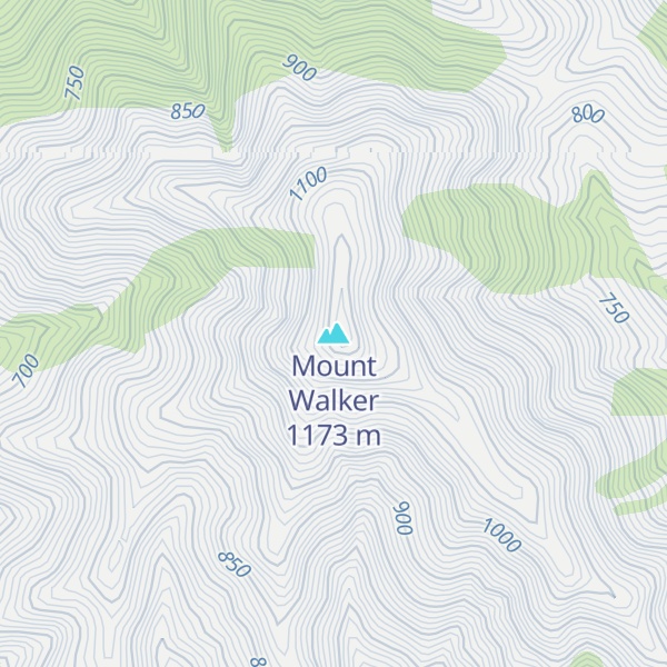 Map of Mount Walker