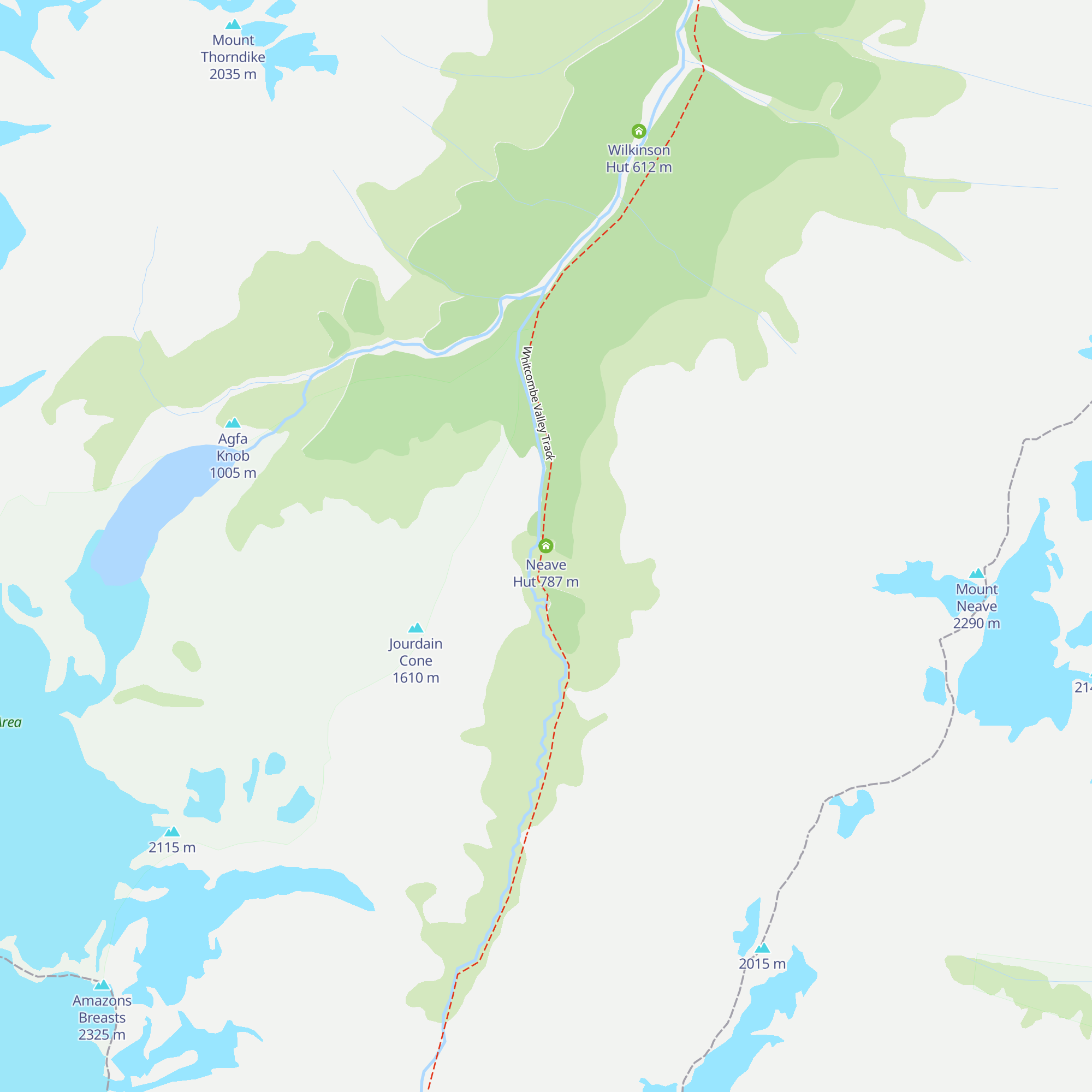 Neave Hut map