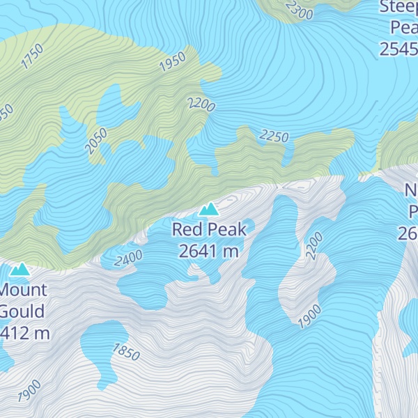 Map of Red Peak