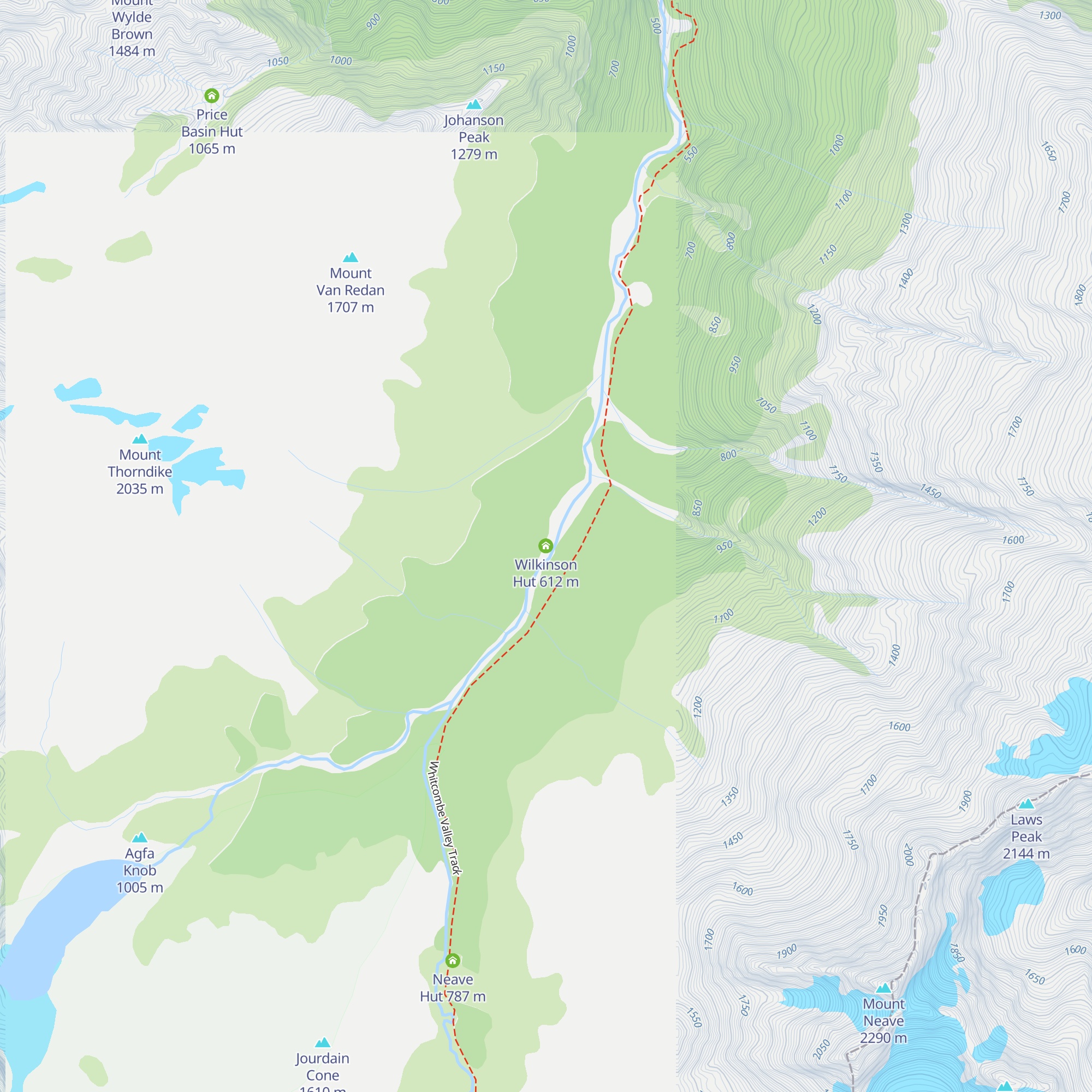 Wilkinson Hut map