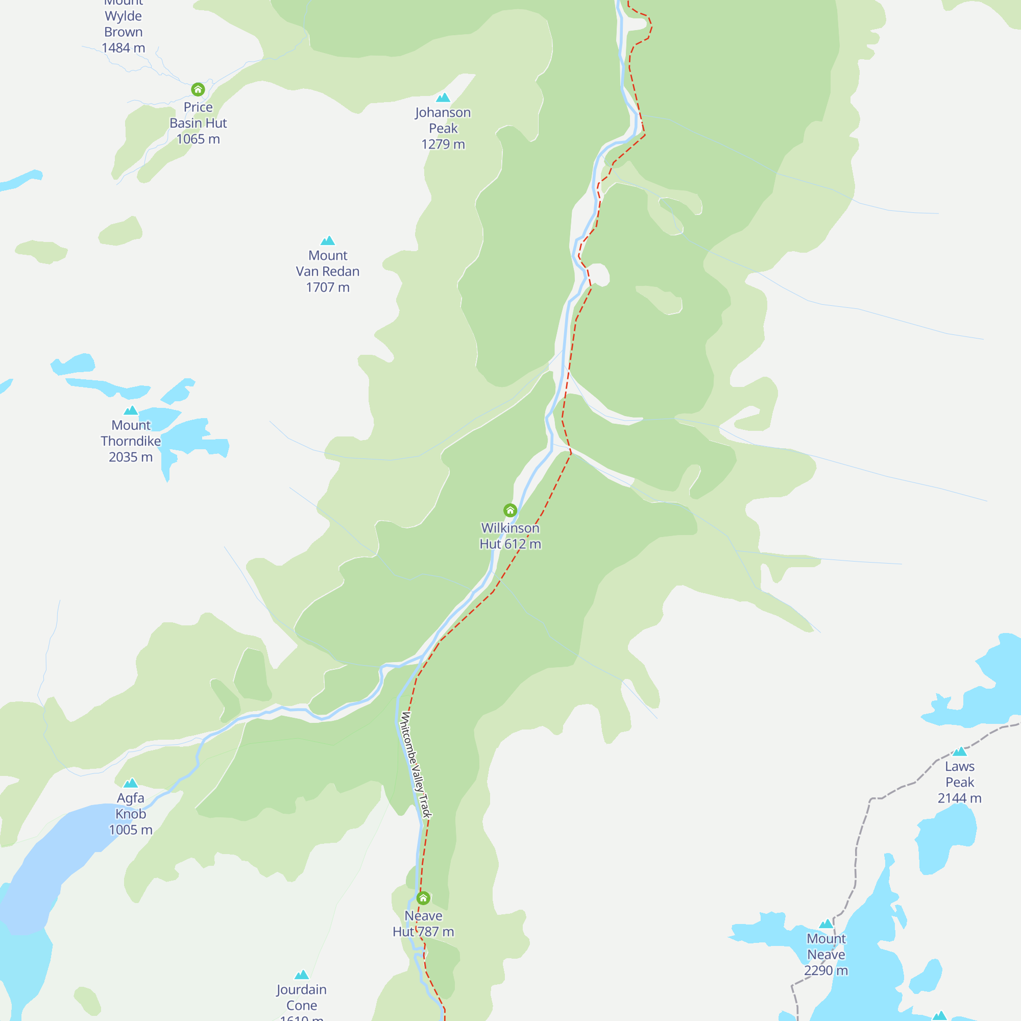 Wilkinson Hut map
