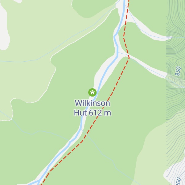 Map of Wilkinson Hut