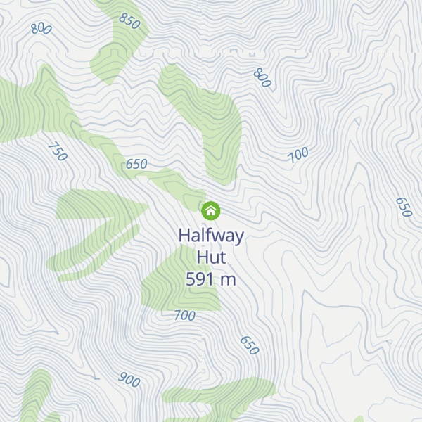 Map of Halfway Hut