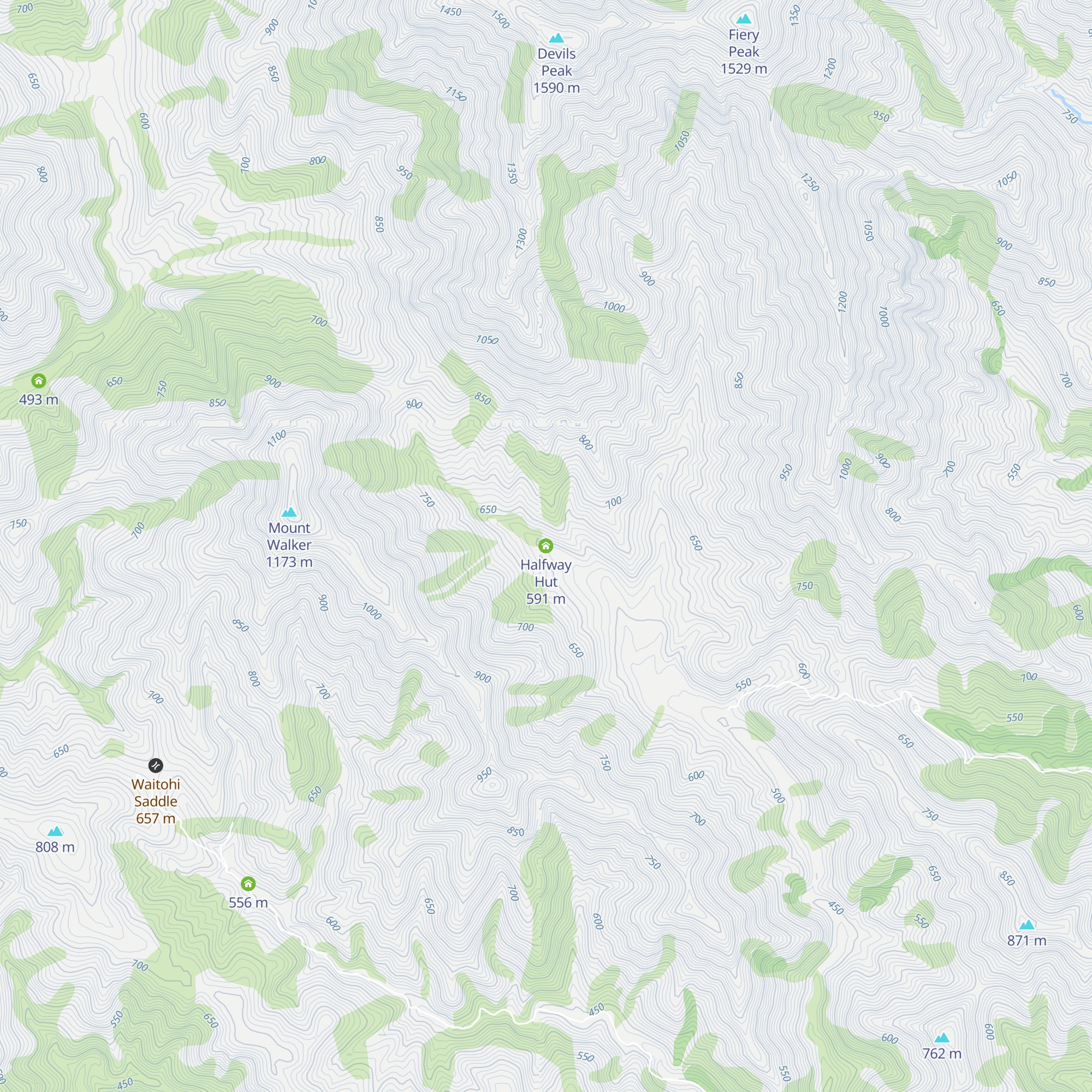 Halfway Hut map