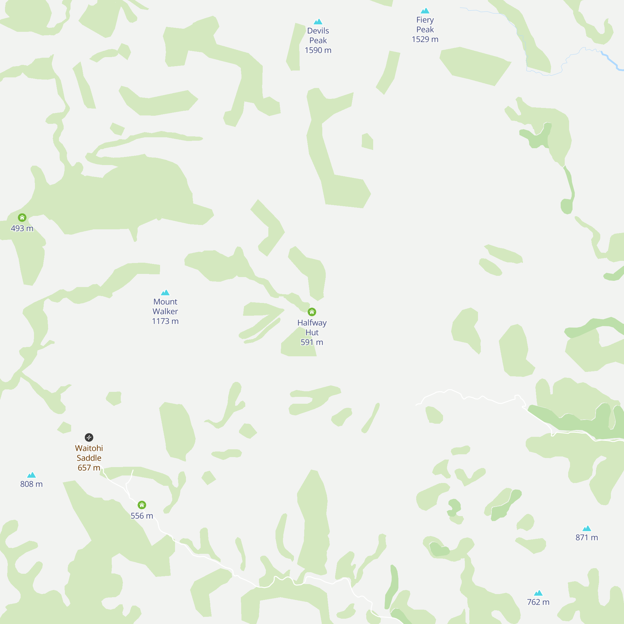 Halfway Hut map