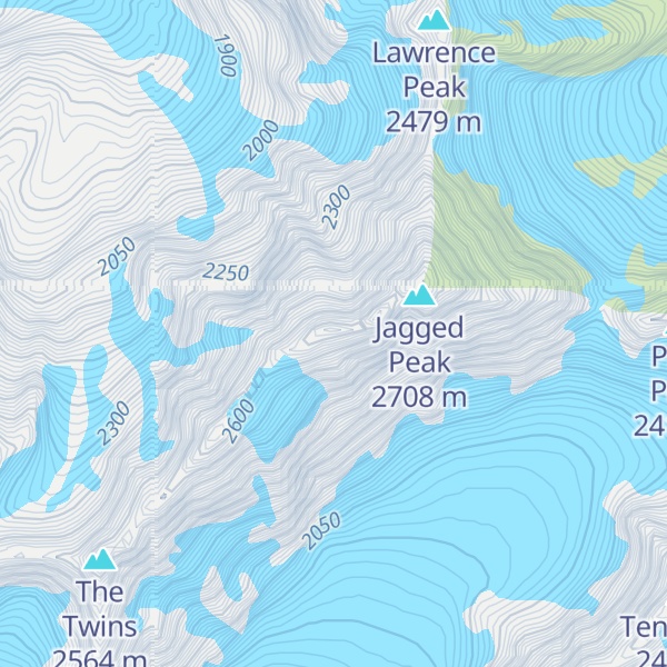 Map of Tower Peak