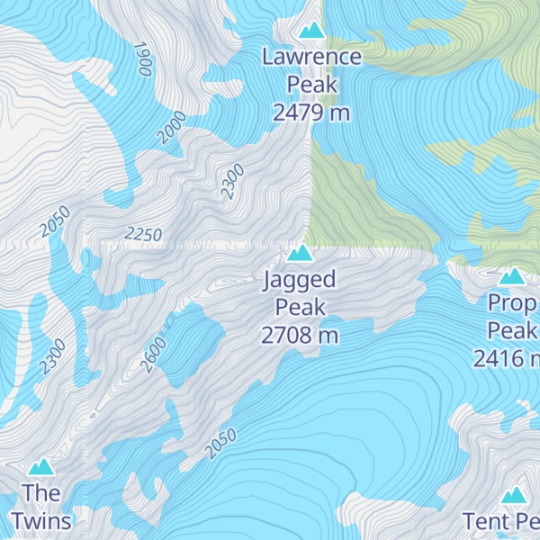 Map of Upham Peak