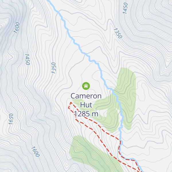 Map of Cameron Hut
