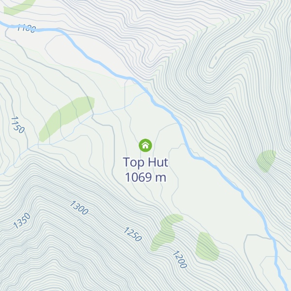 Map of Top Hut