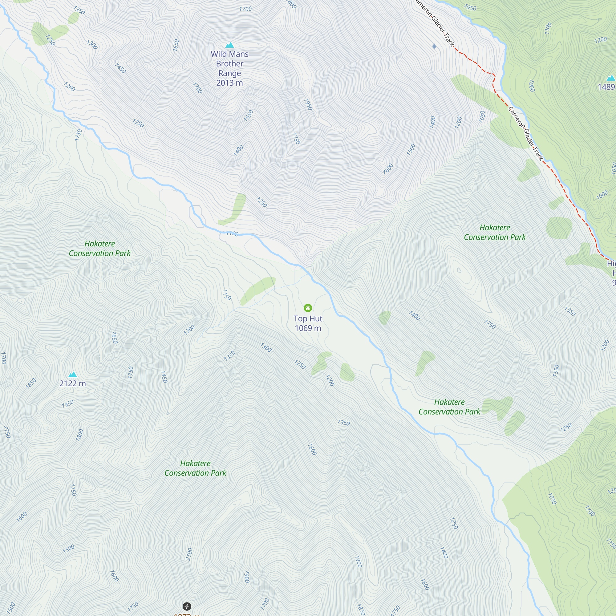 Top Hut map