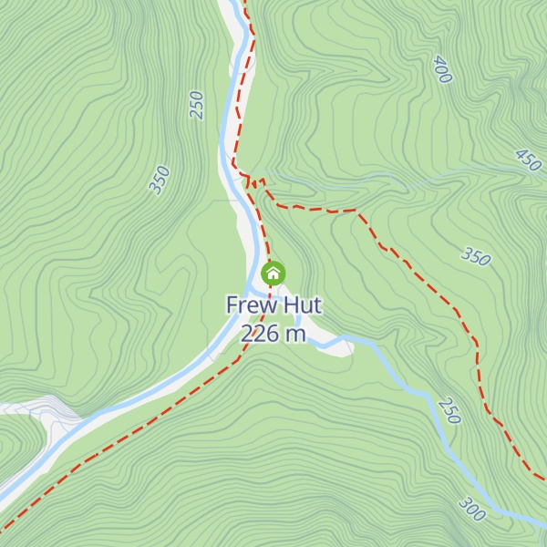 Map of Frew Hut