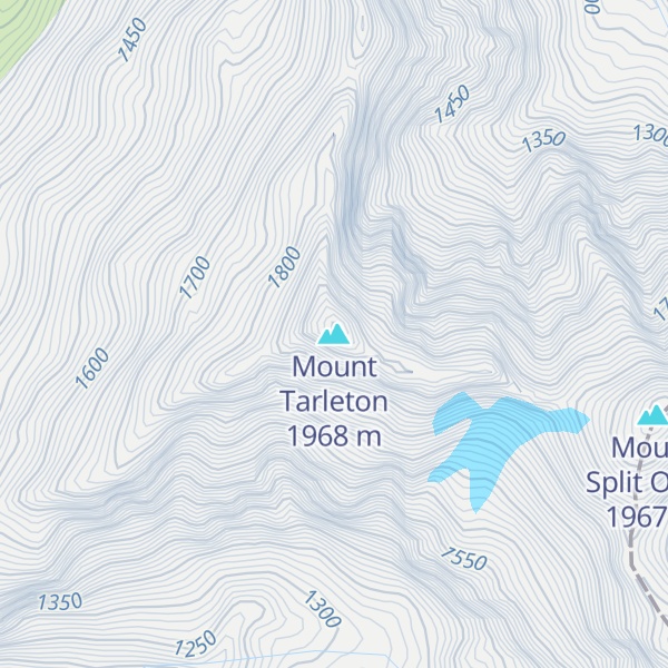 Map of Mount Tarleton