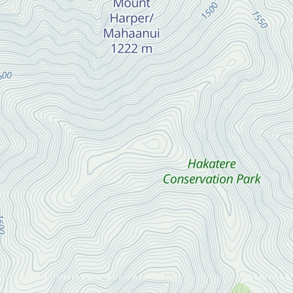 Map of Mount Harper