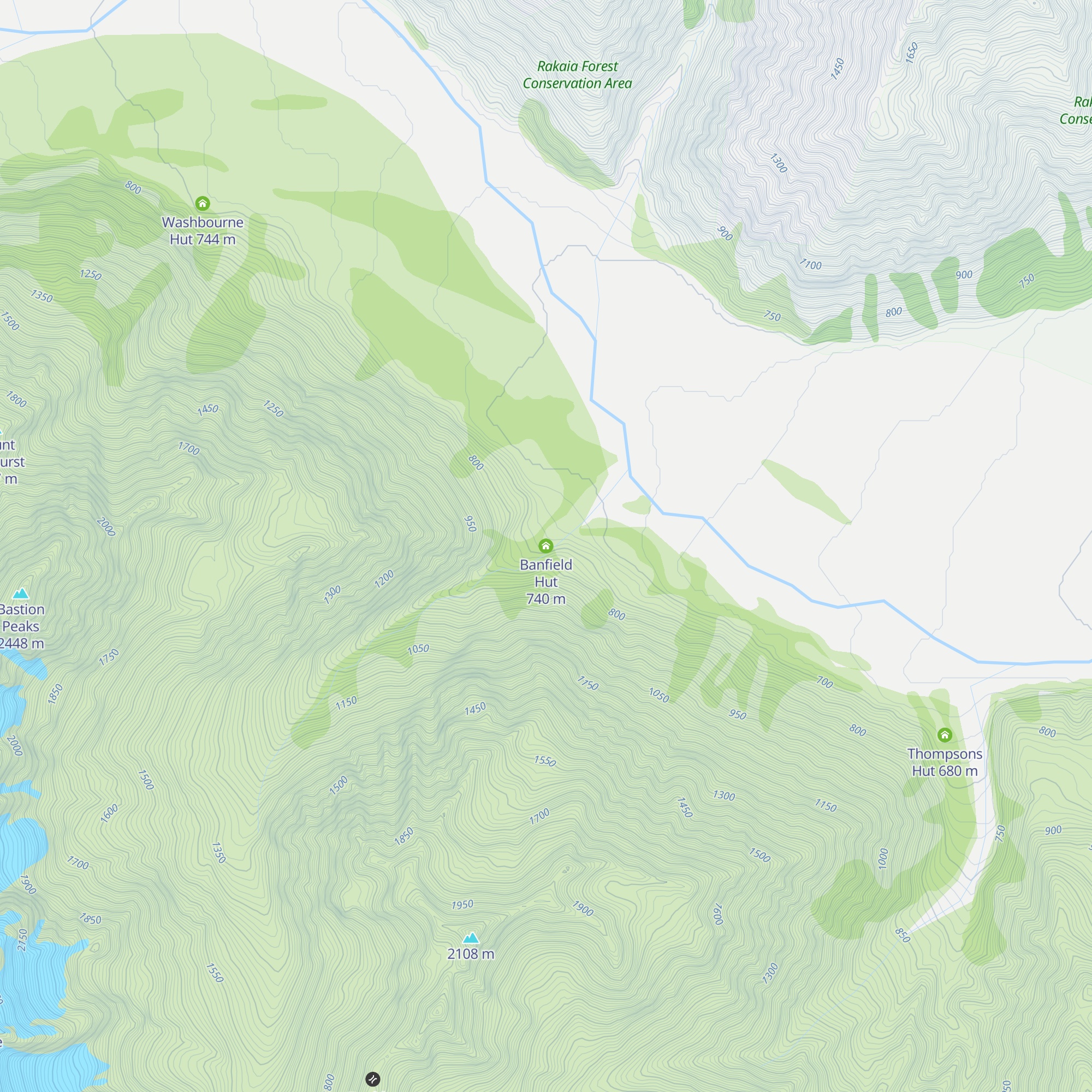 Banfield Hut map