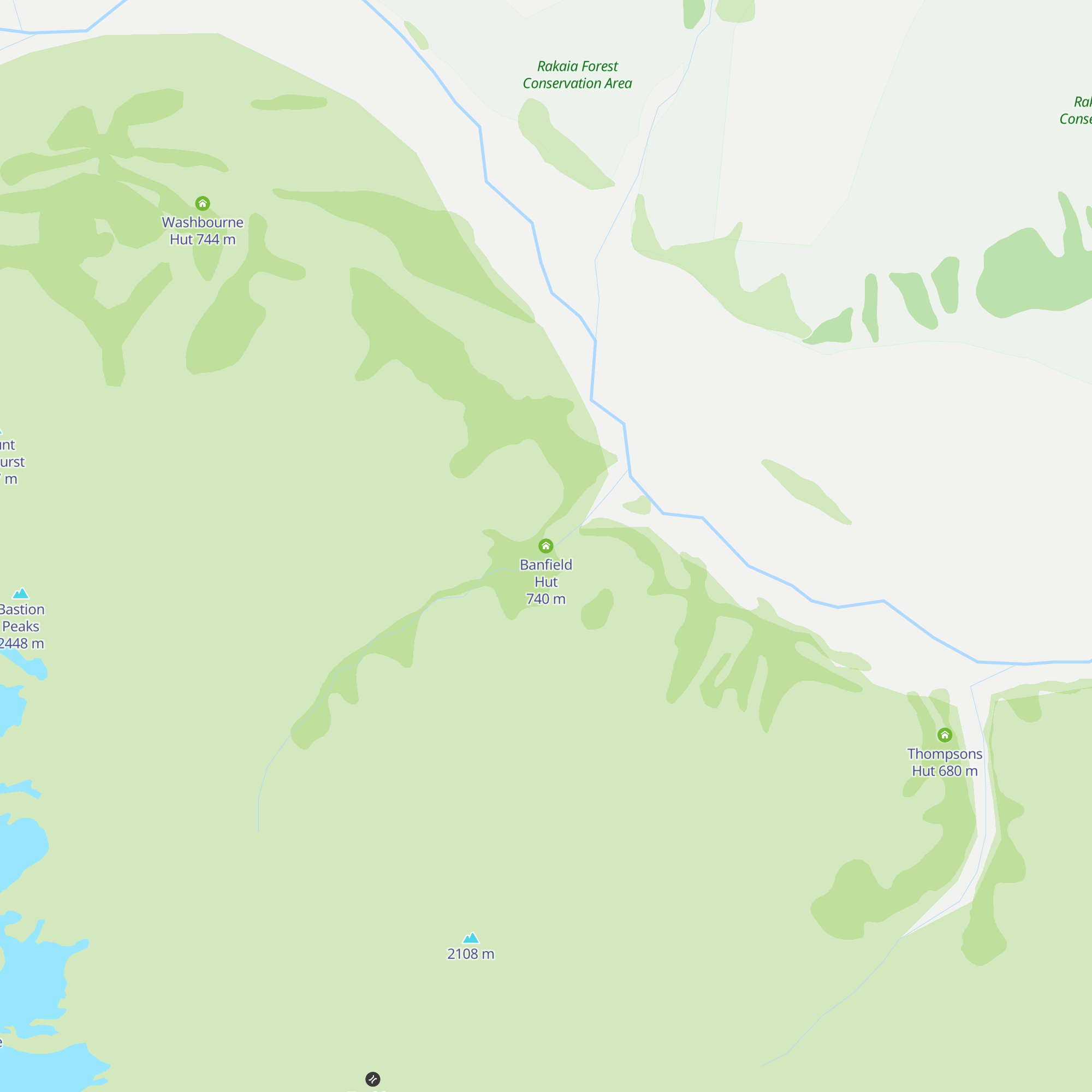 Banfield Hut map