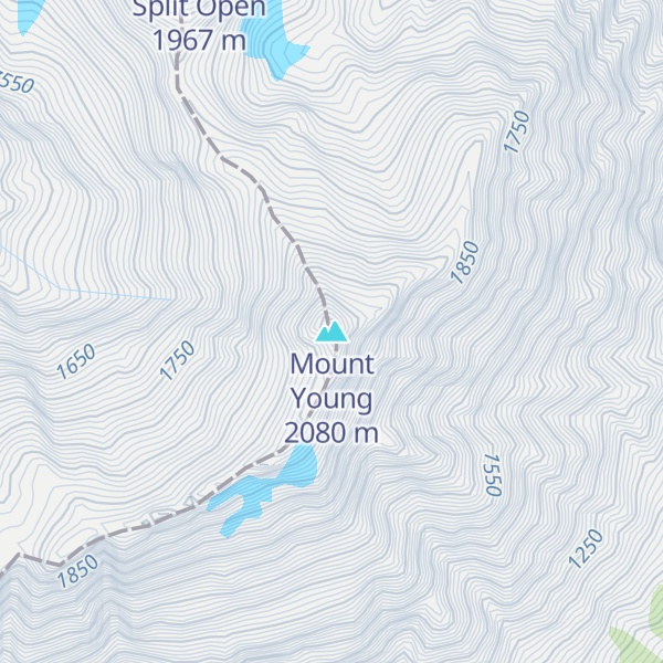 Map of Mount Young
