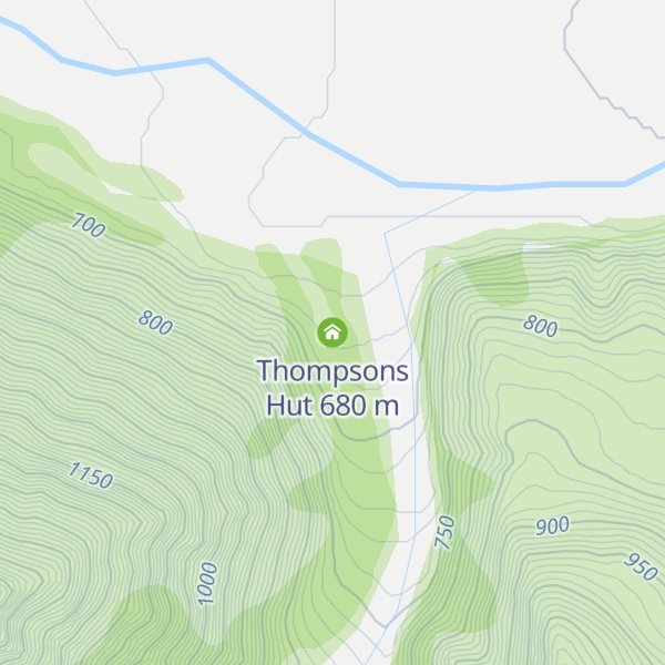 Map of Thompsons Hut