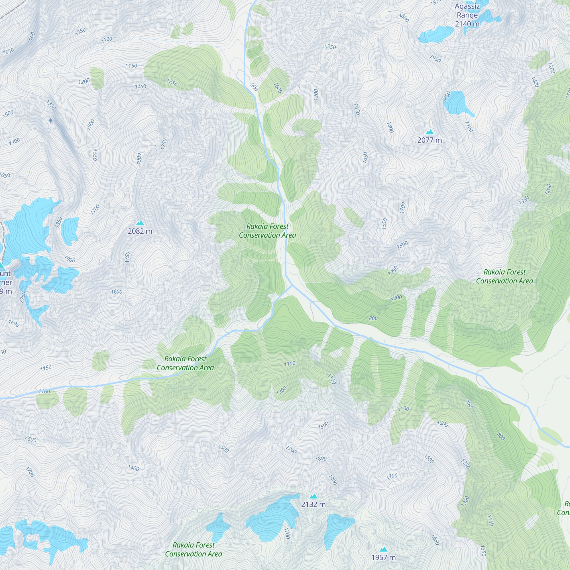 West Mathias Bivouac map