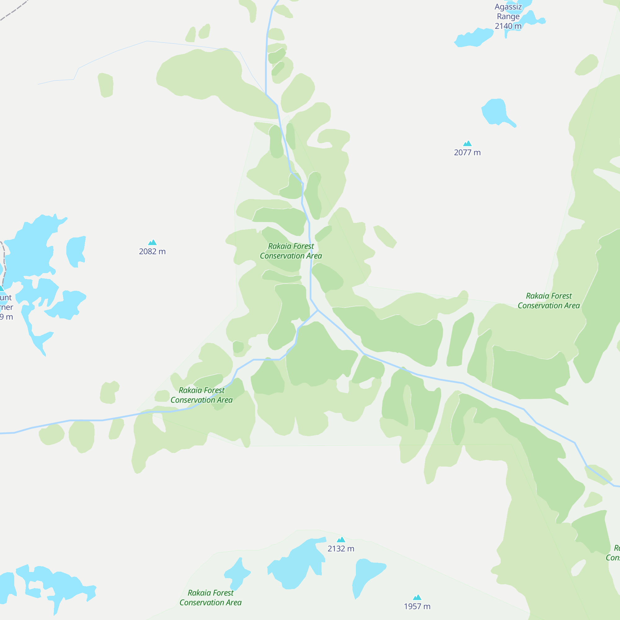 West Mathias Bivouac map