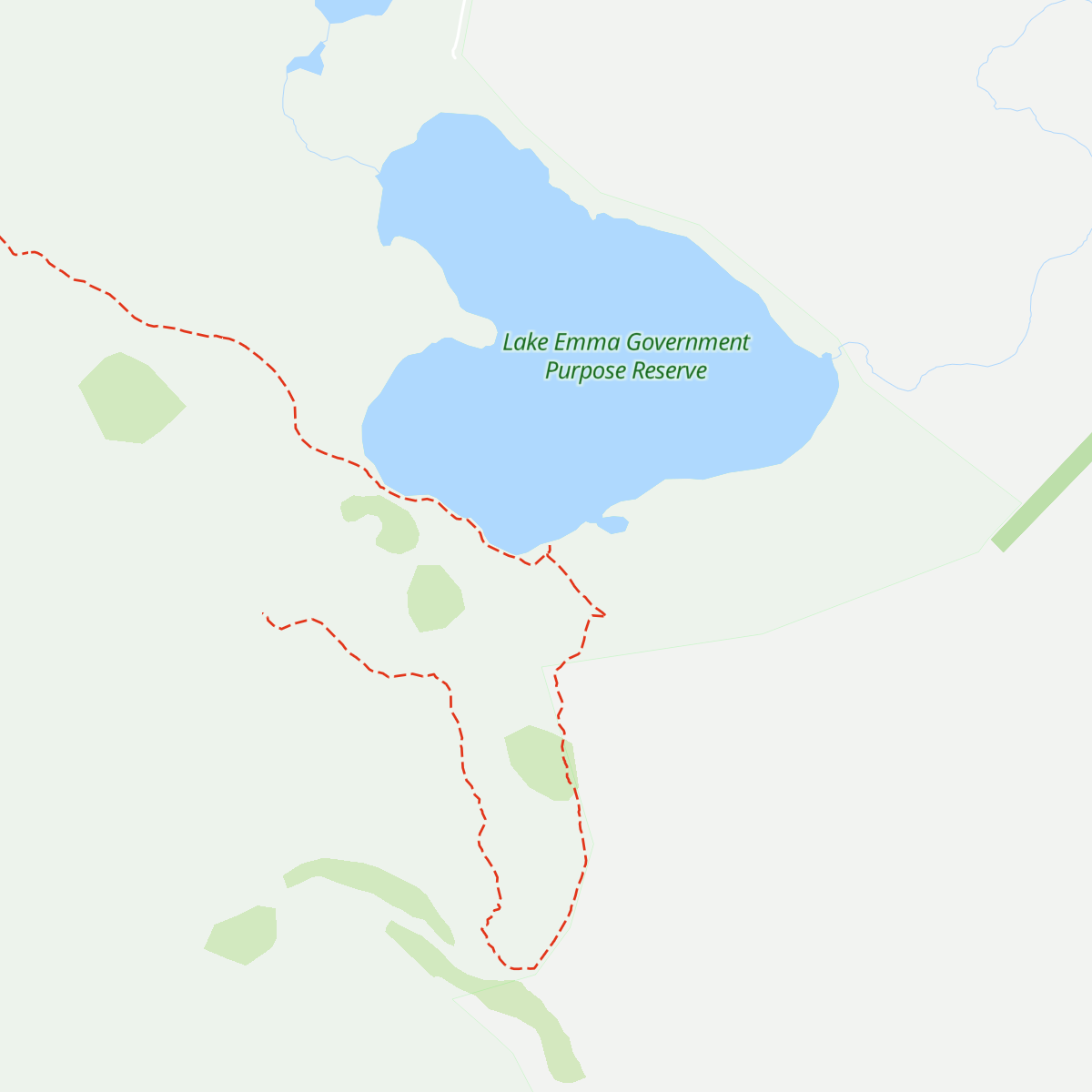 Lake Emma Hut map