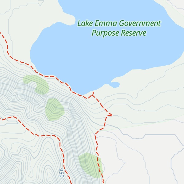 Map of Lake Emma Hut