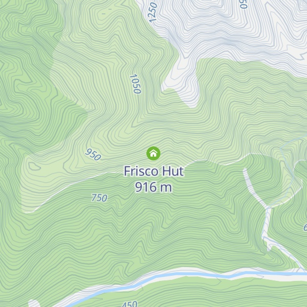 Map of Frisco Hut