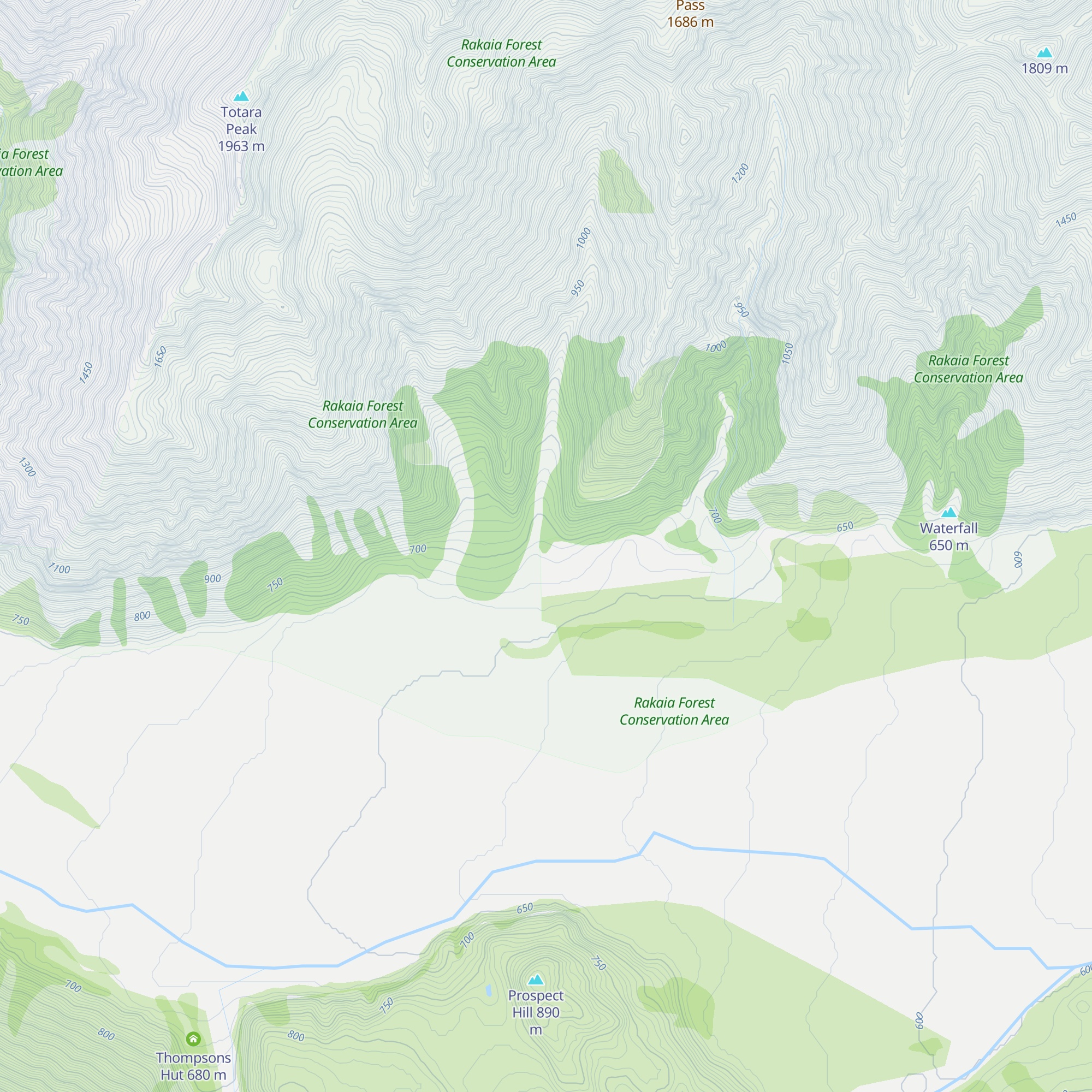 Jellicoe Hut map