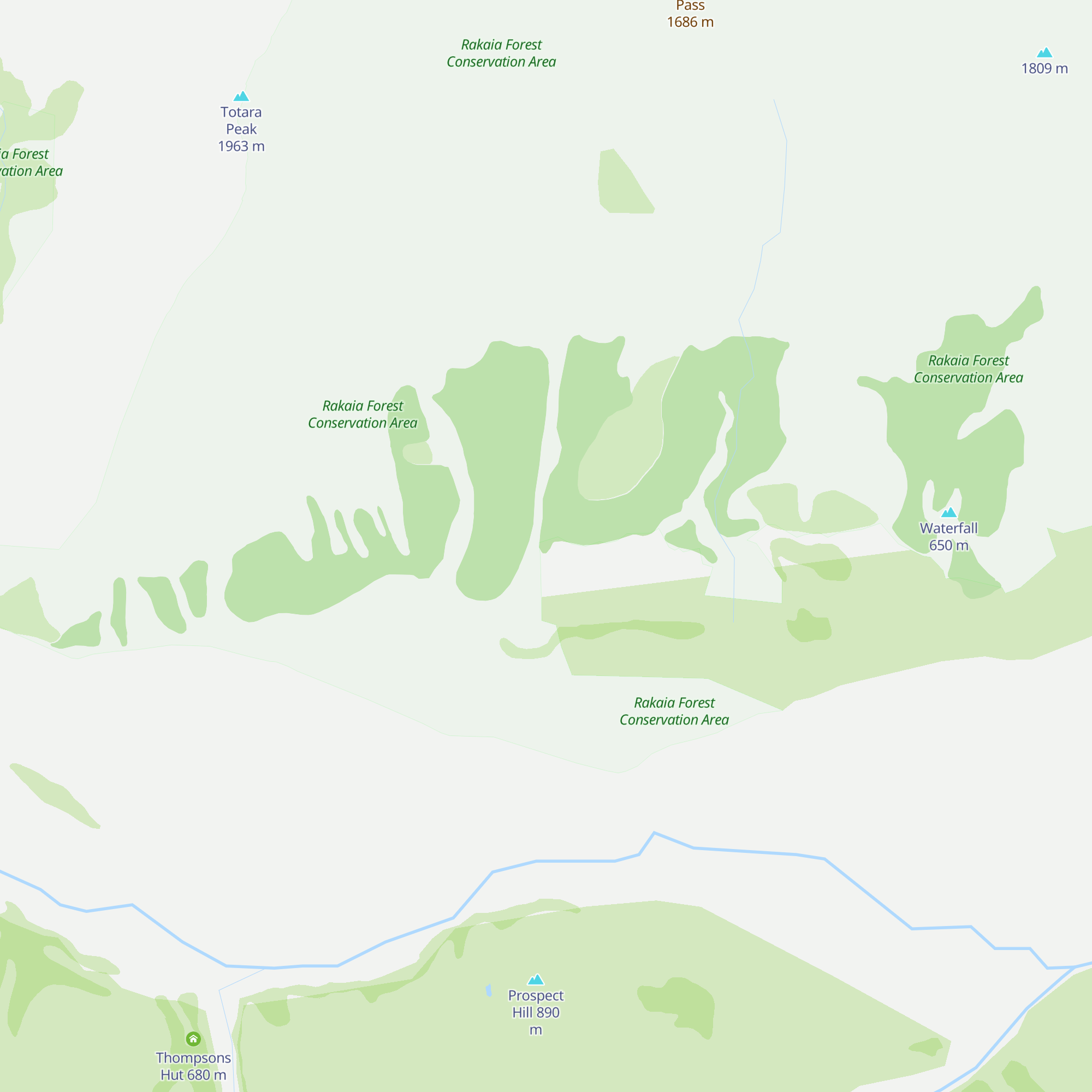 Jellicoe Hut map