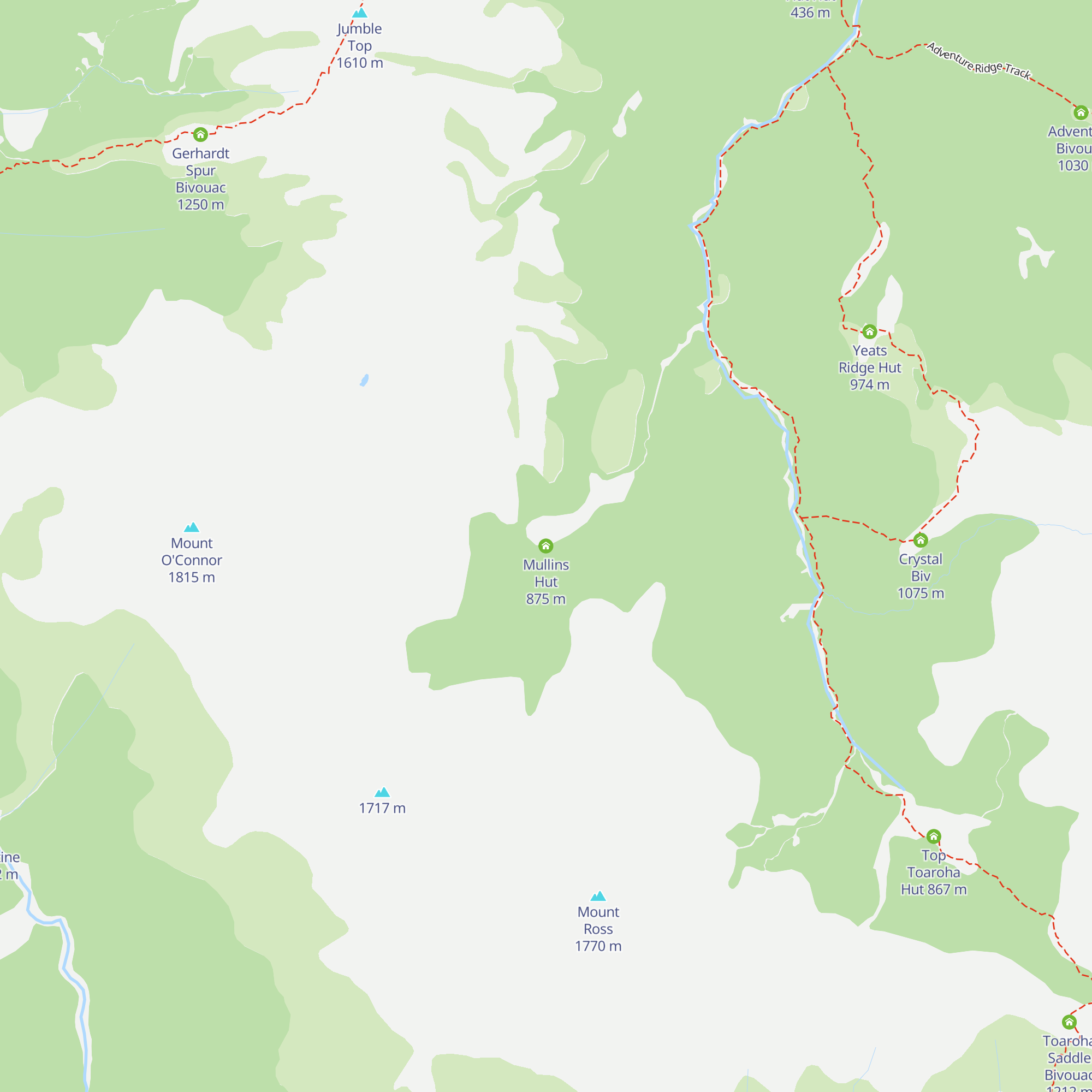 Mullins Hut map