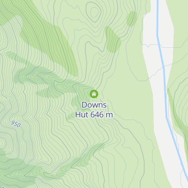 Map of Downs Hut