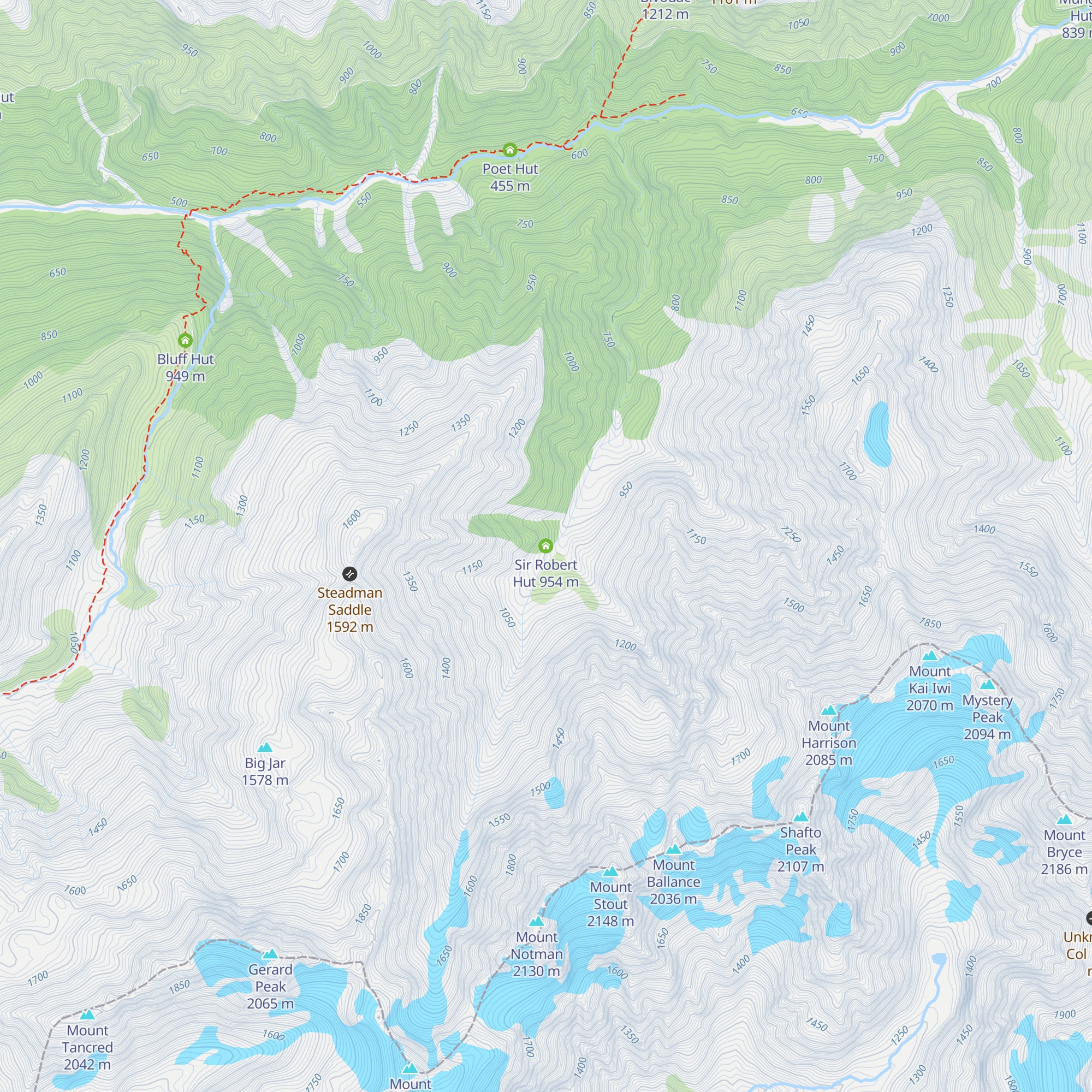 Sir Robert Hut map