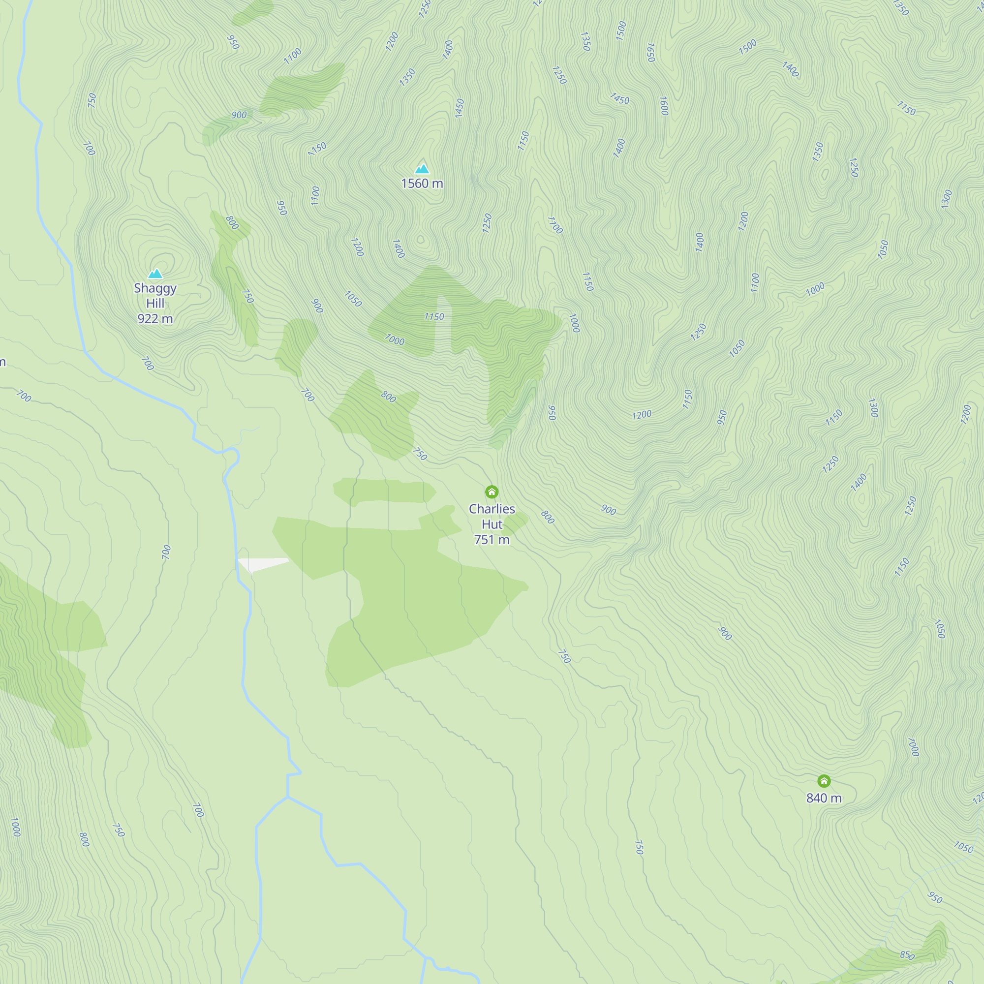 Charlies Hut map