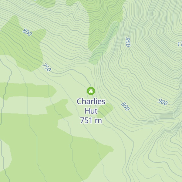 Map of Charlies Hut