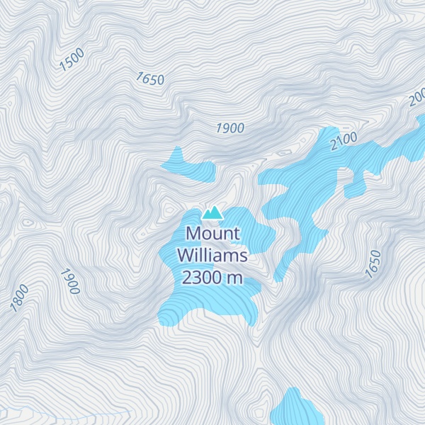 Map of Mount Williams