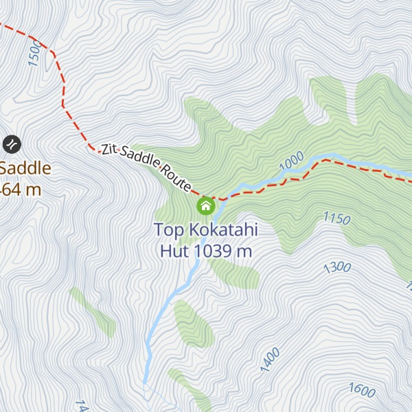 Map of Top Kokatahi Hut