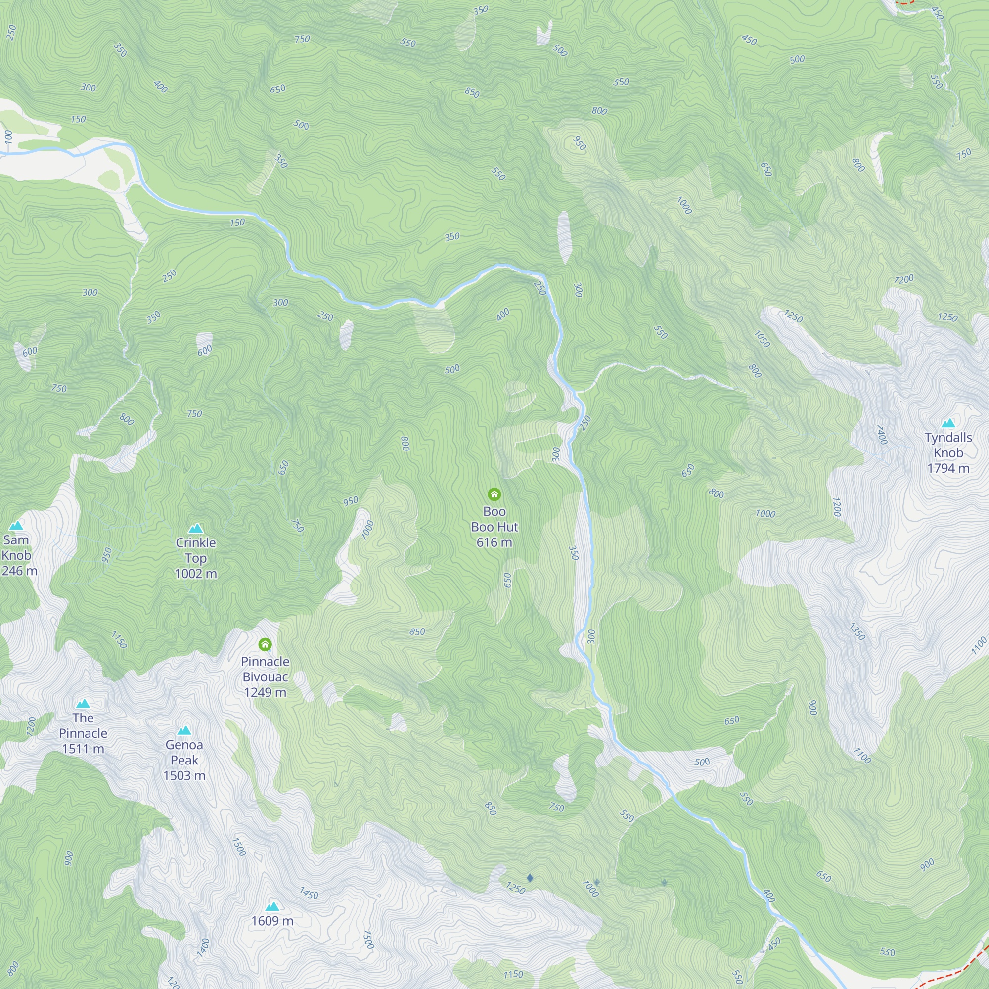Boo Boo Hut map
