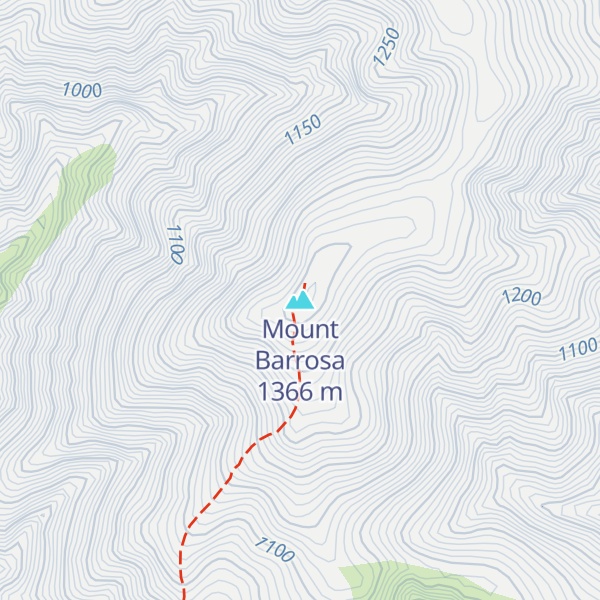 Map of Mount Barrosa