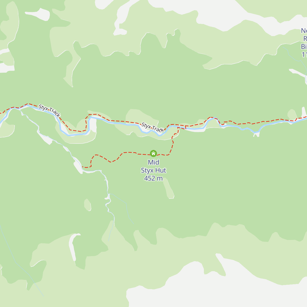 Mid Styx Hut map