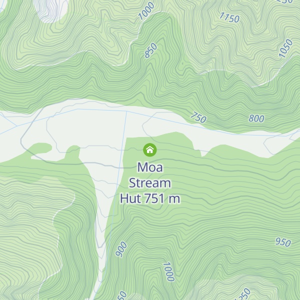 Map of Moa Stream Hut