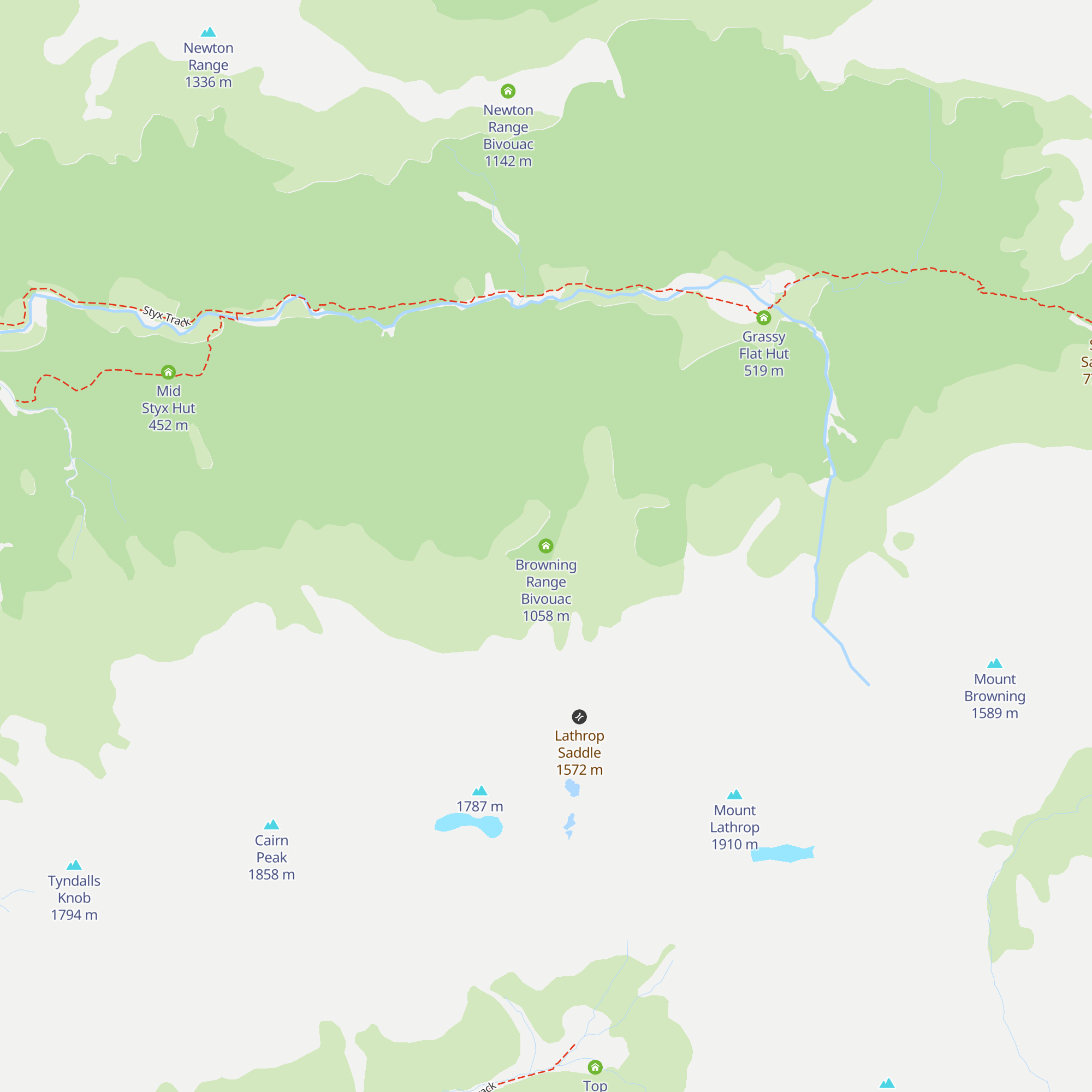 Browning Range Bivouac map