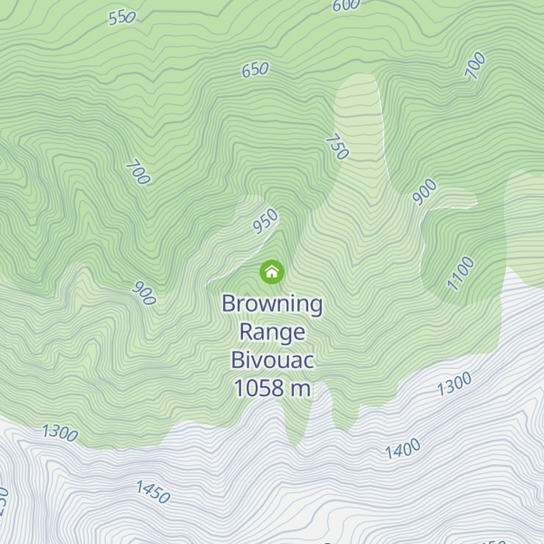 Map of Browning Range Bivouac