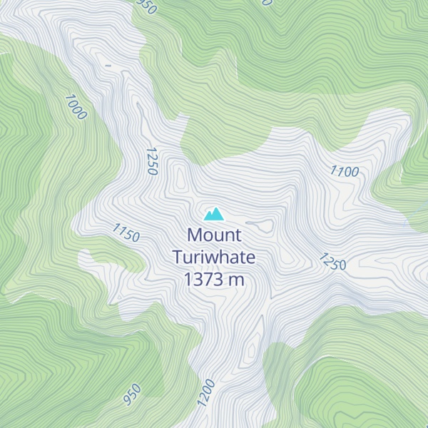 Map of Mount Turiwhate