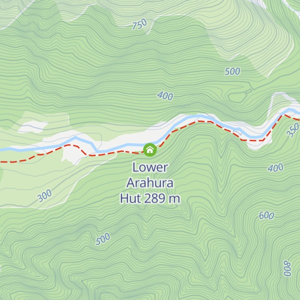 Map of Lower Arahura Hut