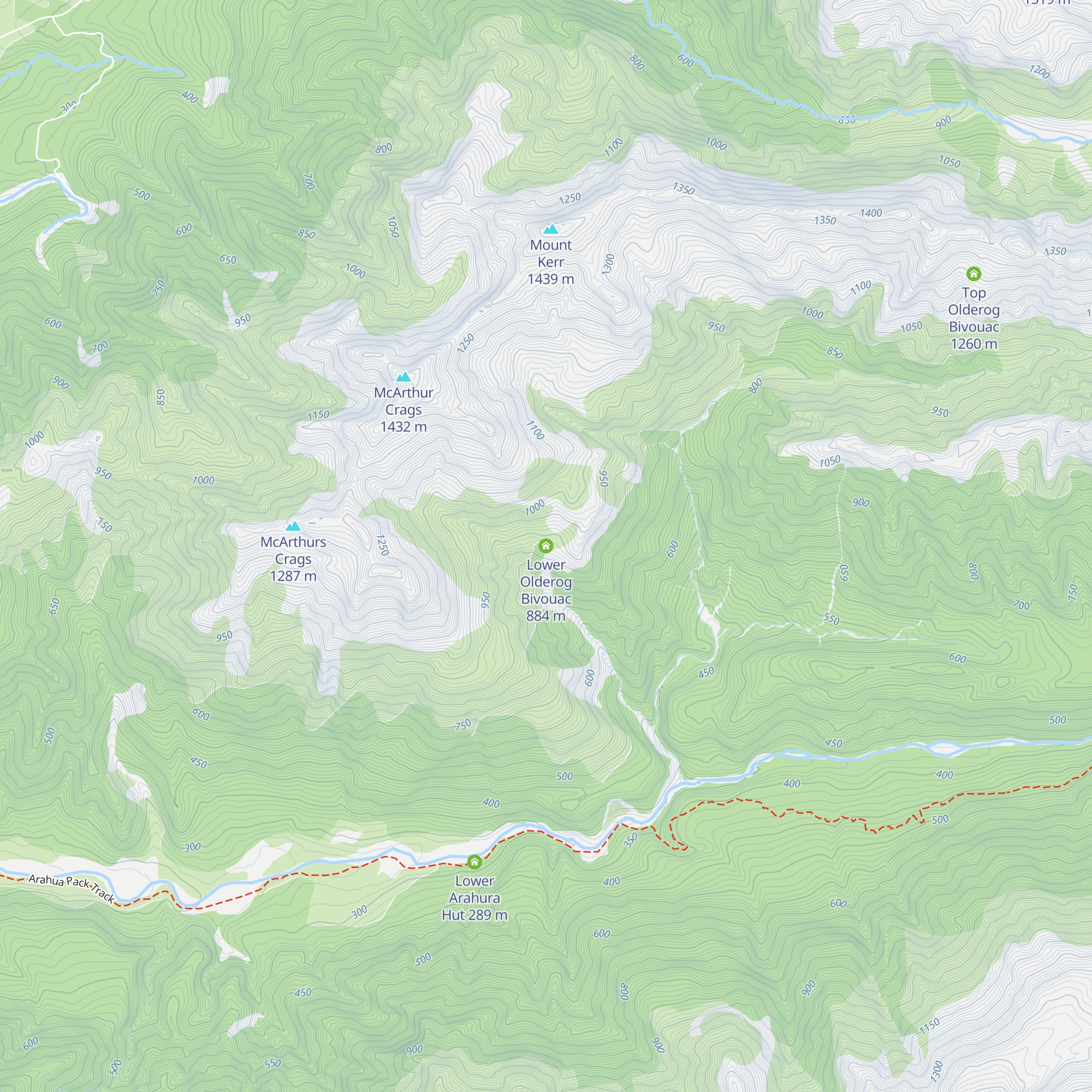 Lower Olderog Bivouac map