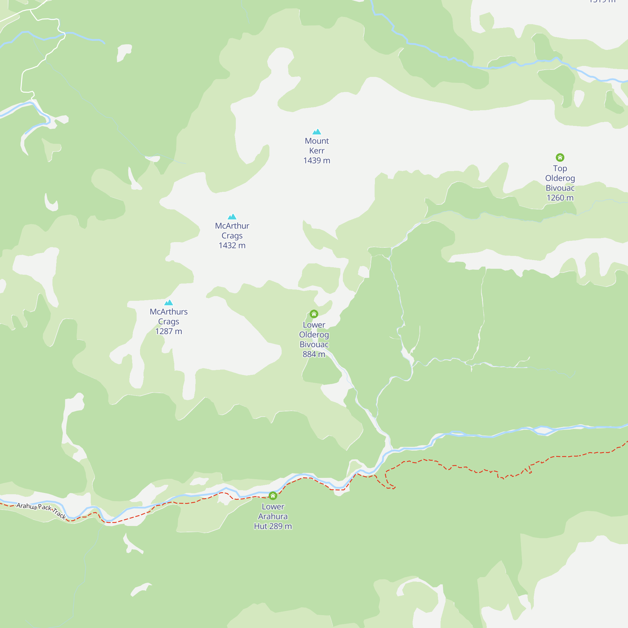Lower Olderog Bivouac map